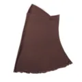 Brown stretch mesh headscarf detail, breathable fabric texture close up view for daily wear - Light American Coffee