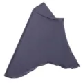 Hijab elasticizzato in tinta unita per donne, comodo copricapo musulmano quotidiano. - 17# Grigio Ciano