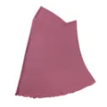 Detailed view of the solid color stretch mesh headscarf, soft texture and breathable fabric. - Evening Mist Pink
