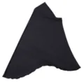 Vista di dettaglio foulard nero elastico, primo piano materiale hijab musulmano unito. - 25# Nero Grigio