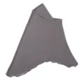 Hijab da infilare tinta unita da donna, foulard elasticizzato pratico, abbigliamento modesto. - 28# Grigio Argento