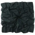 Solid dark green chiffon square scarf lightweight hijab 90cm elegant women head wrap. - Emerald Green