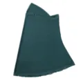Detailed view of the dark green elastic mesh fabric head wrap, showing fine texture and edges. - Mars Green