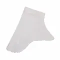 Close-up detail of soft modal white inner hijab cap, breathable stretch under scarf fabric. - 8# Cream White