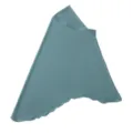 Primo piano dettagliato sulla texture del tessuto e sul bordo ondulato dell'hijab elastico. - 39# Verde Bambù