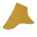 Mustard yellow modal hijab under scarf cap detail view, comfortable breathable stretch cap. - Mustard Yellow