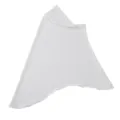 Dettaglio di hijab elastico bianco che mostra una consistenza morbida e finitura pulita. - 41# Bianco