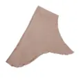 Close-up detail of soft modal cotton hijab inner cap in solid khaki color, smooth texture. - Burnt Tea