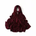 Λεπτομέρεια hijab από μπορντό modal jersey, πολύ μαλακό mercerized βαμβακερό ύφασμα. - 10#Μπορντό