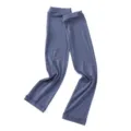 Modal solid color sun protection arm sleeves for outdoor travel driving uv protection - Morandi Blue