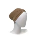 Solid color modal cross undercap hijab cap for women, comfortable breathable inner cap detail view. - One Size / 15#