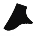 Black solid color modal under scarf hijab detail view, soft stretch comfortable head cover. - Classic Black