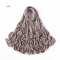Solid color modal long jersey hijab scarf skin-friendly mercerized cotton head covering - No.20
