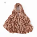 Plain modal jersey hijab soft stretchy long scarf comfortable everyday head cover for women - No. 22