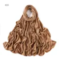 Solid color modal jersey hijab scarf for women, soft lightweight draped Muslim headwear. - No.23