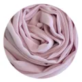 Close-up detail of soft pink chiffon hijab fabric, showing delicate texture and elegant folds. - 22#