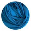 Blue chiffon hijab fabric detail closeup, soft texture solid color swatch for women - 17#