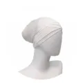 Solid color modal cross inner hijab cap, breathable stretchy under scarf detail view. - One Size / 16#