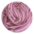 Pink chiffon hijab fabric detail, soft texture and solid color design for daily wear. - 24#