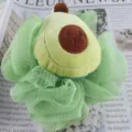 Mignon éponge de bain avocat, boule de douche filet doux pour enfants et femmes corps nettoyage. - Avocat