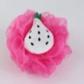 Drakenfruit mesh badspons douchepuf, zachte exfoliërende lichaamscrubber voor dagelijks. - Fruit