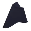 Solid color navy blue Muslim under-scarf hijab with soft visor, comfortable everyday wear. - Navy Blue