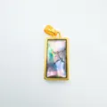 Gold Plated Geometric Abalone Shell Pendant Necklace Fashion Women Jewelry Accessory - Rectangle - Abalone Shell (1) / Gold