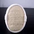 Esponja de baño de lufa de fibra vegetal natural con correa para limpieza corporal. - Esponja Gruesa de Luffa