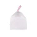 Sac en filet moussant pour savon blanc avec ruban rose pour le nettoyage du visage net. - Style Anneau