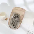 Fingerloser Duschhandschwamm, 2-in-1 Peeling-Handschuh mit Duschblume in Grau und Khaki. - Grau