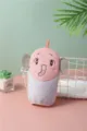 Cute cartoon elephant children's bath mitt, double-sided soft towel bath sponge for kids. - Pink