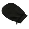 Guante de bano exfoliante negro depurador corporal eliminacion de piel muerta detalle - 20x15cm / Negro