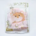 Süßer Cartoon Katze Baby Badeschwamm weicher Waschhandschuh für Kinder Kleinkind Dusche - Rosa