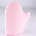 Pink tanning mitt lotion applicator glove for body cream self tanning oil smooth velvet. - L / Pink