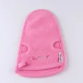 Pink exfoliating bath mitt soft plant fiber shower glove gentle body skin scrub tool - Pink