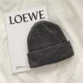 Gorro de punto de invierno de color sólido para hombre, gorro grueso y cálido. - Talla única / Gris