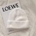 Gorro de punto blanco de invierno, sombrero slouchy suave y cómodo, gorro cálido de color sólido. - Talla única / Blanco