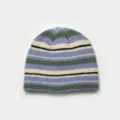 Berretto in maglia a righe da donna, morbido cappello invernale caldo e colorato. - Taglia unica / Viola chiaro