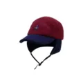 Fleece trooper hat winter warm 5-panel windproof ear protection cycling ski pilot cap for men women - M (56-58cm) / Burgundy