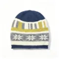 Autumn winter jacquard knit beanie warm wool hat for men and women stylish casual cap - One Size / Pattern 3
