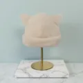 Gorro de orejas de gato peluche invierno lindo estilo coreano mujer gorrito cálido suave - Talla única / Albaricoque