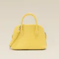 Sac à main d'épaule en cuir véritable motif crocodile jaune, sac fourre-tout élégant femme. - Jaune Poussin