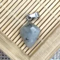 Pendentif Cristal Facetté Pierre Naturelle Triangle DIY Bijou Collier Accessoire - 11x18mm / Labradorite