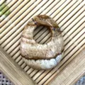 Natural stone oval donut pendant diy jewelry accessory handmade necklace hanging piece - 20x25mm / Jasper