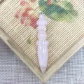 Natural Rose Quartz Scepter Pendant Pendulum Healing Crystal DIY Jewelry Accessory Variant - 14x69mm / Rose Quartz