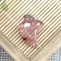 Natural gemstone heart pendant with silver bail, ideal for DIY necklace jewelry crafting. - 16x21mm (2g) / Watermelon Crystal