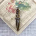Natural Stone Crystal Bullet Pendulum Brown Tiger Eye Dagger Shape DIY Accessory - 14x69mm / Tiger's Eye