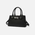 Borsa nera in pelle granata donna moda borsa a tracolla elegante per lavoro stile quotidiano variante. - 27*14*16 / Nero