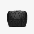 Nero geometrico cosmetico borsa impermeabile viaggio trucco pochette grande capacita portatile - Argyle / Nero Trapuntato