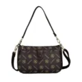 Nuova borsa a tracolla da donna retro marrone borsa ascellare casual elegante borsa con - 6640NE Lettera Tonda